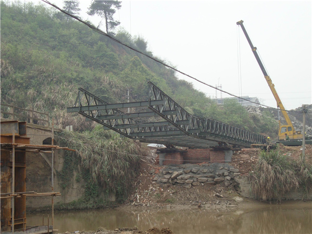湖南順天建設集團郴州大道項目部鋼橋及鋼支撐